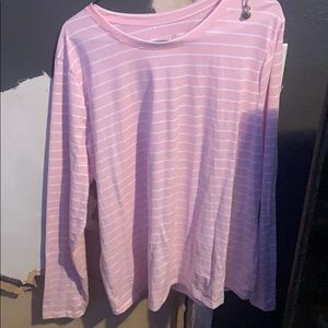 Pink and white striped